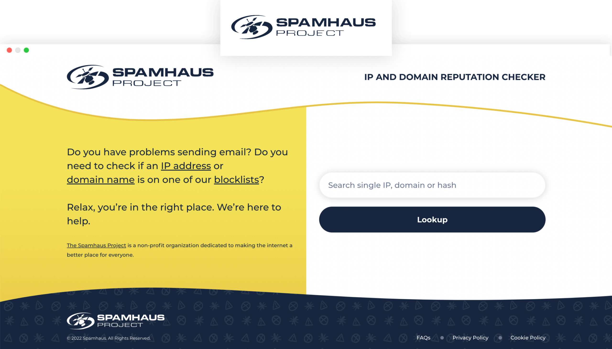 SPAMHAUS Project Blacklist Email